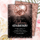 Search for gold disco ball invitations Black