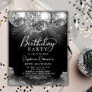 Search for disco birthday invitations Party