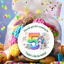 Search for 5th birthday stickers Girl