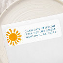 Search for sunshine return address labels Watercolor