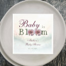Search for baby in bloom napkins Watercolor wildflowers