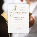 Search for simple first communion invitations Gold