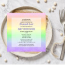Search for rainbow bar bat mitzvah invitations Star of david