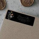 Search for black and purple return address labels For her