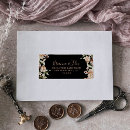 Search for black and gold address labels weddings For her