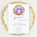 Search for pearl invitations Seashell