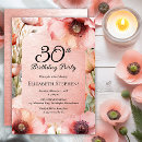 Search for winter 30th birthday invitations 30 years old
