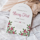 Search for cranberry invitations Watercolor