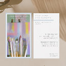 Search for art class business cards Artist