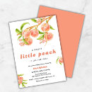 Search for fruit invitations Sweet as a peach