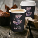 Search for halloween paper cups A baby is brewing