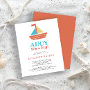 Search for boat baby shower invitations For her