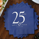 Search for silver anniversary wedding napkins Modern
