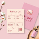 Search for pink price lists Service list