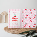 Search for cherry birthday invitations Berry sweet