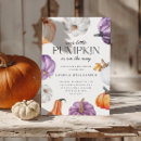 Search for purple pumpkin invitations Watercolor pumpkins