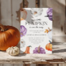 Search for purple pumpkin invitations Watercolor pumpkins