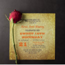 Search for gold glitter sweet 16 invitations Sparkly