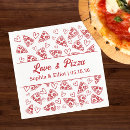 Search for love pizza napkins Rehearsal dinner