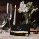 Search for black and gold place cards Simple