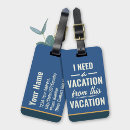 Search for funny puns luggage tags Trendy
