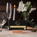 Search for black and gold place cards Modern