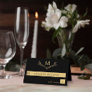 Search for black and gold place cards Modern