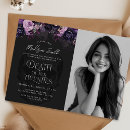 Search for death birthday invitations Dark floral