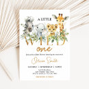 Search for wild animal invitations A little wild one