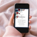 Search for navy blue watercolor invitations Floral