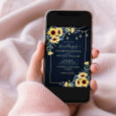 Search for sunflower wedding invitations Rustic