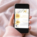 Search for rustic sunflower bridal shower invitations Watercolor