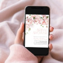 Search for blush pink floral bridal shower invitations Greenery