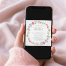 Search for floral wreath bridal shower invitations Elegant