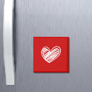Search for red hearts magnets Minimalist