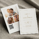 Search for 3 in one wedding invitations Qr code