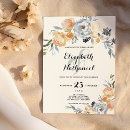 Search for orange and grey wedding invitations Hand drawn flowers