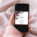 Search for burgundy and navy blue invitations For her