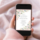 Search for pink watercolor wedding invitations Botanical