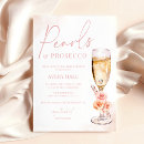 Search for pearl bridal shower invitations Brunch and bubbly