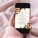 Search for burgundy and sunflower invitations For her