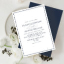 Search for formal navy blue wedding invitations Simple