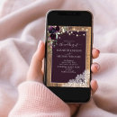 Search for purple rustic wedding invitations Botanical