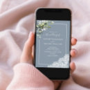 Search for dusty blue eucalyptus wedding invitations Elegant