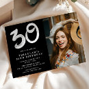 Search for trendy 30th birthday invitations Adult