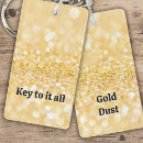 Search for festive rectangular key rings Gold