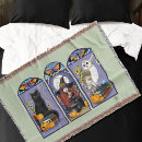 Search for halloween black cat blankets Purple