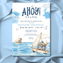 Search for ahoy its a boy invitations Teddy bear