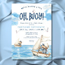 Search for nautical baby shower invitations Blue and white