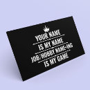 Search for hobby business cards Offensive